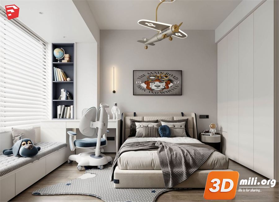 Children Room Scenes Skp FIles 